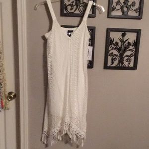 Trixxi Off-white Lace Dress